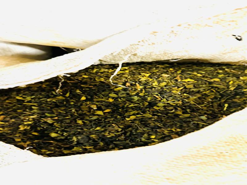 Tea ready for bagging