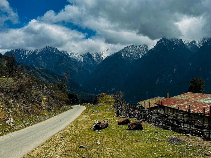 Mountain views on the road