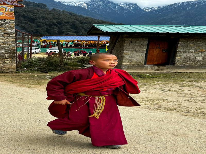 Monk at the world peace prayer