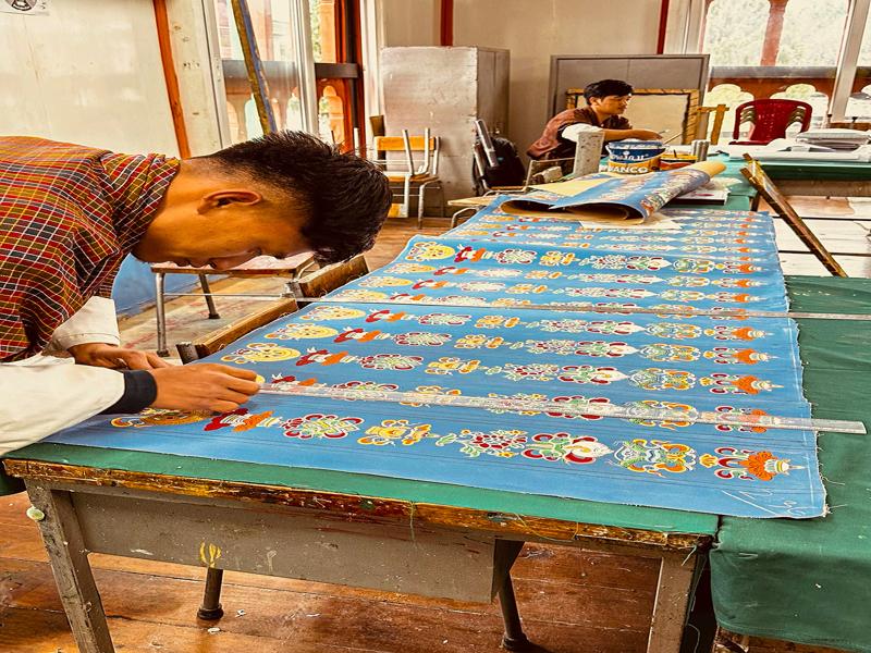 Painting at the art institute