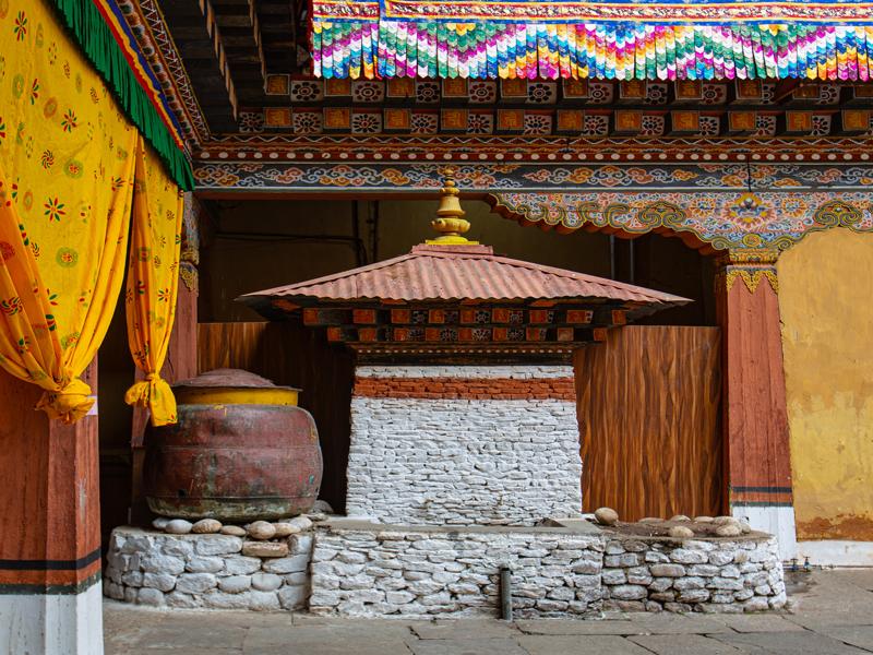 Inside Rinpung Dzong