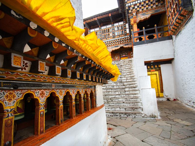 Inside Rinpung Dzong