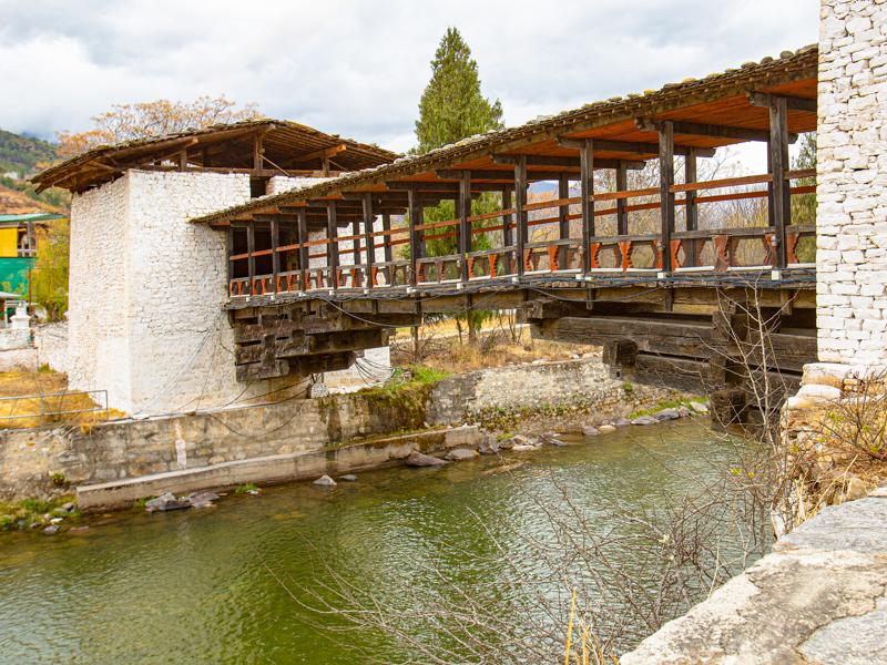 Bridge to the dzong