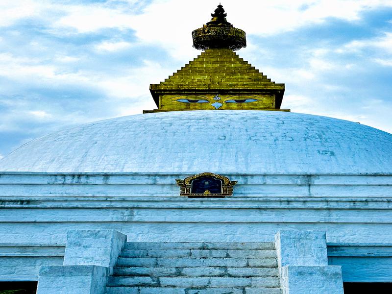 Nepalese style stupa at the nunnery