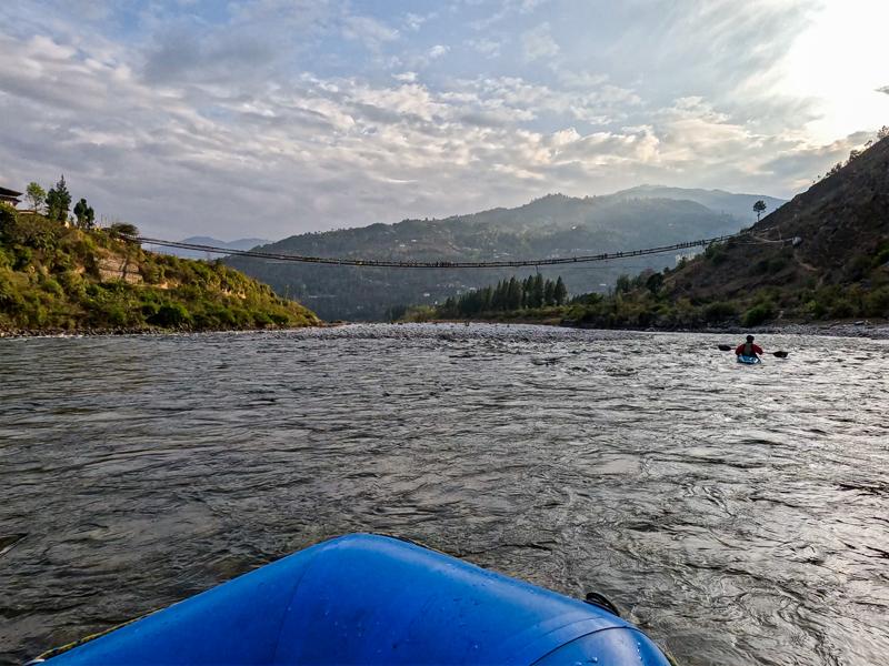 Footbridge from the river