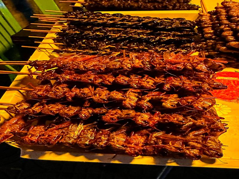 Crickets on a stick??