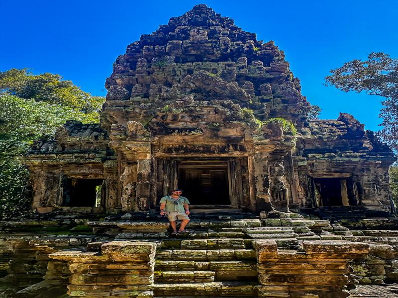 Posing with the temples