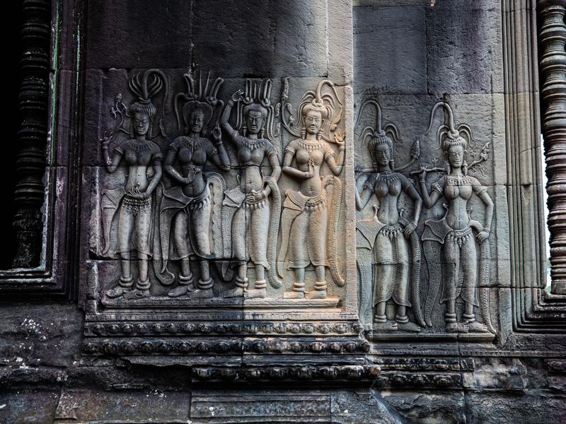 Carvings in Angkor Wat