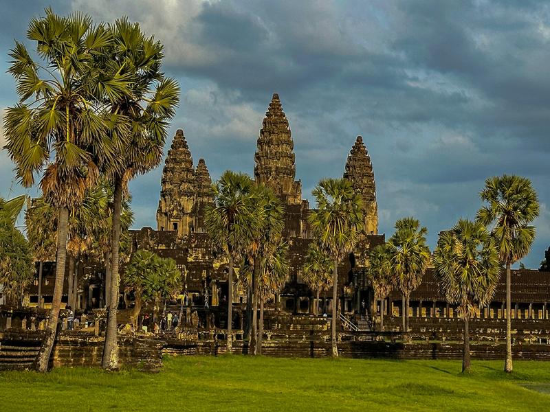 Angkor Wat from the lawn