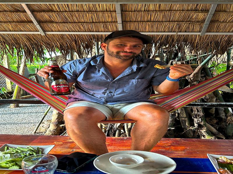 Hammock and snack break