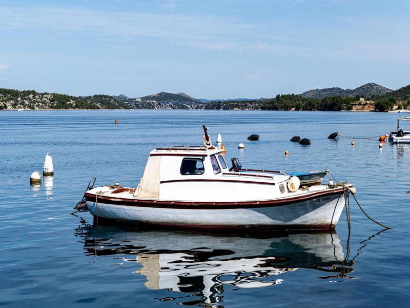 Old boat in Sibenik