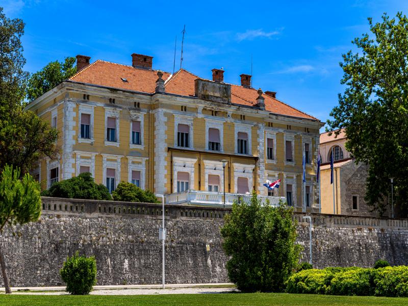Building on the Zadar waterfront