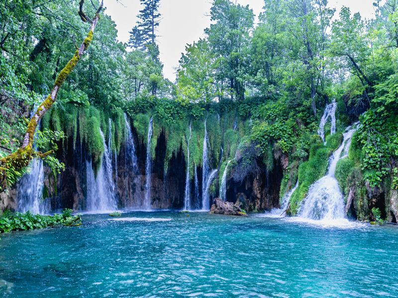 Upper lakes waterfall