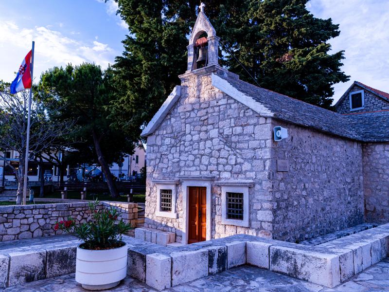Small old church in Primosten