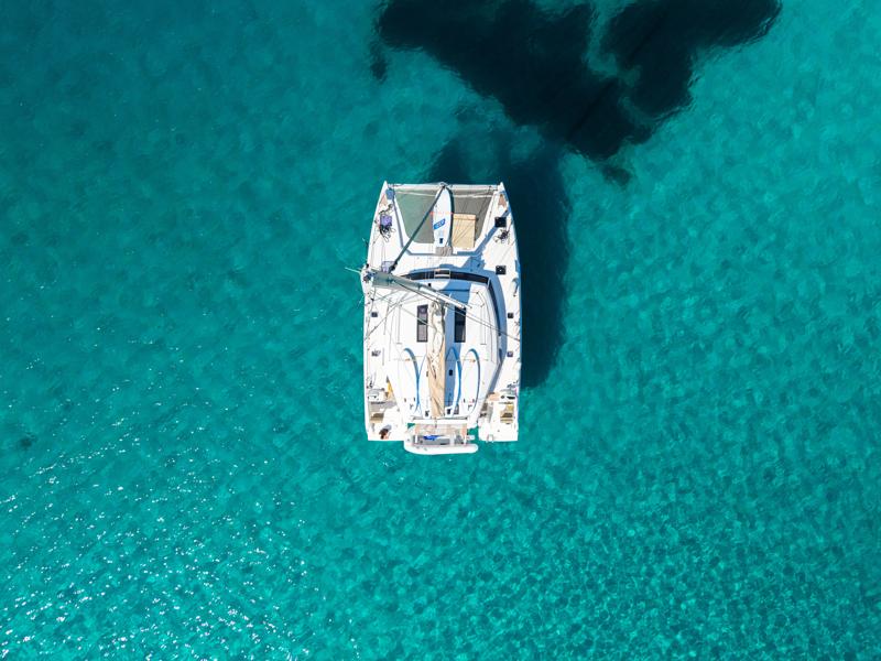 Our catamaran from above
