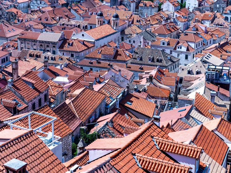 Inside the wall was a sea of rooftops