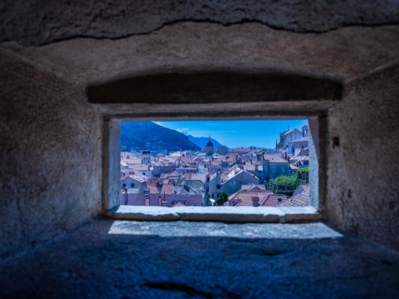 Looking through the wall window