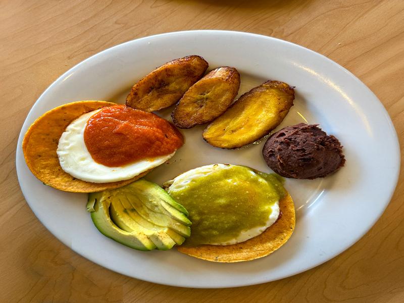 Breakfast in Santa Ana town