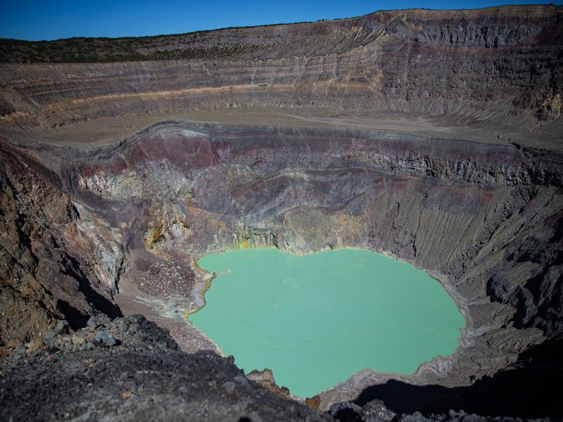 Inside the Santa Ana volcano crater