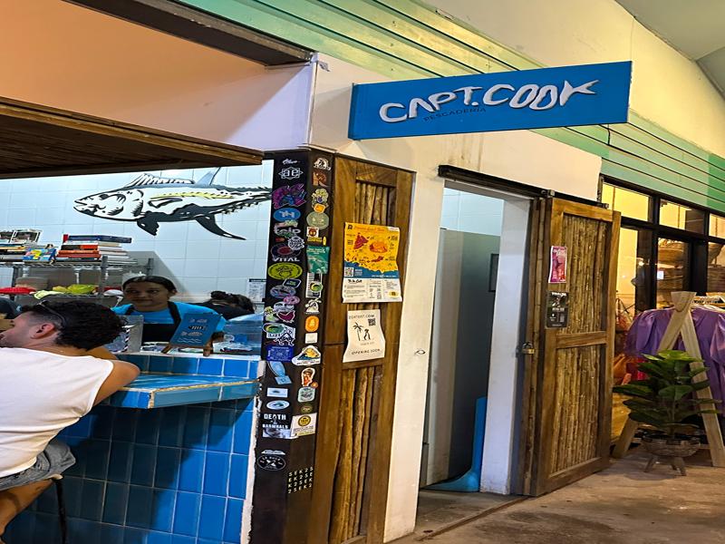 Food court in town where we ate dinner at Capt Cook