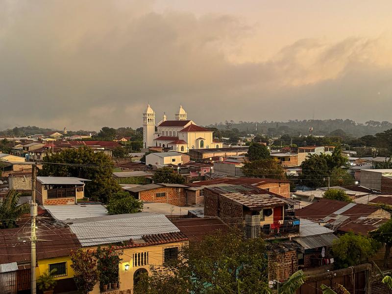 We had a great view from our hotel balcony!