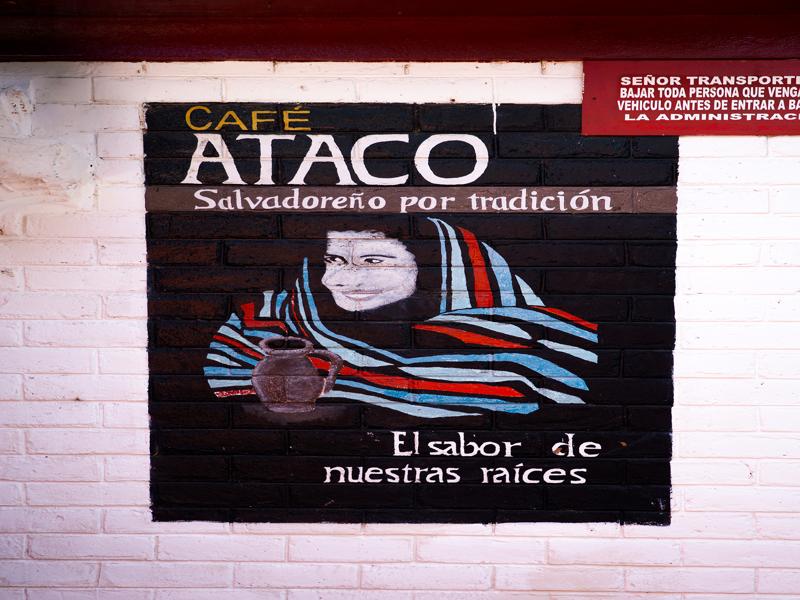 Wall art at the coffee estate