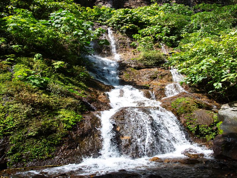 This is the waterfall that you have to climb up