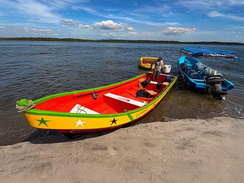 Boats at the end of the peninsula