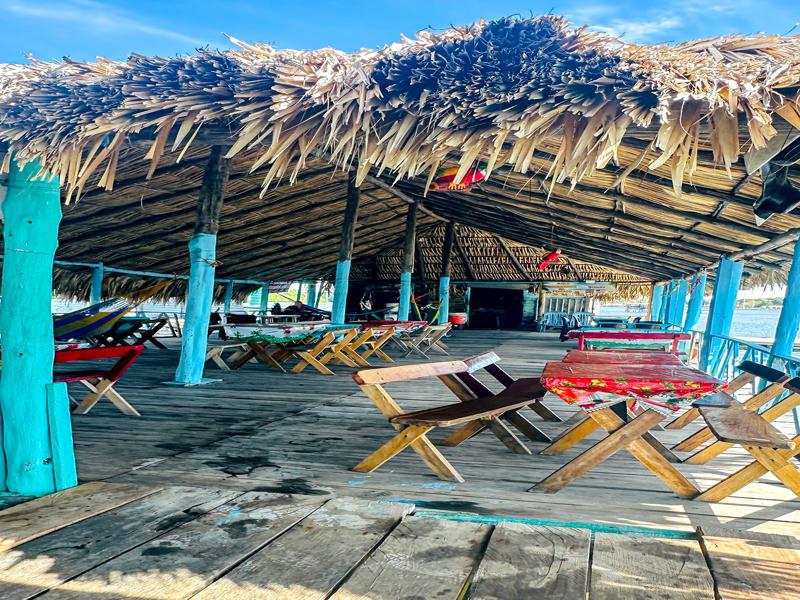 Inside the restaurant