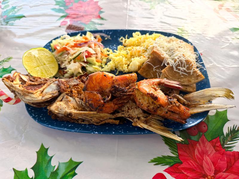 Fried fish and shrimp