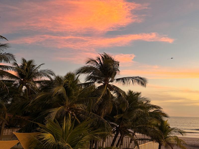 Sunset on our last night