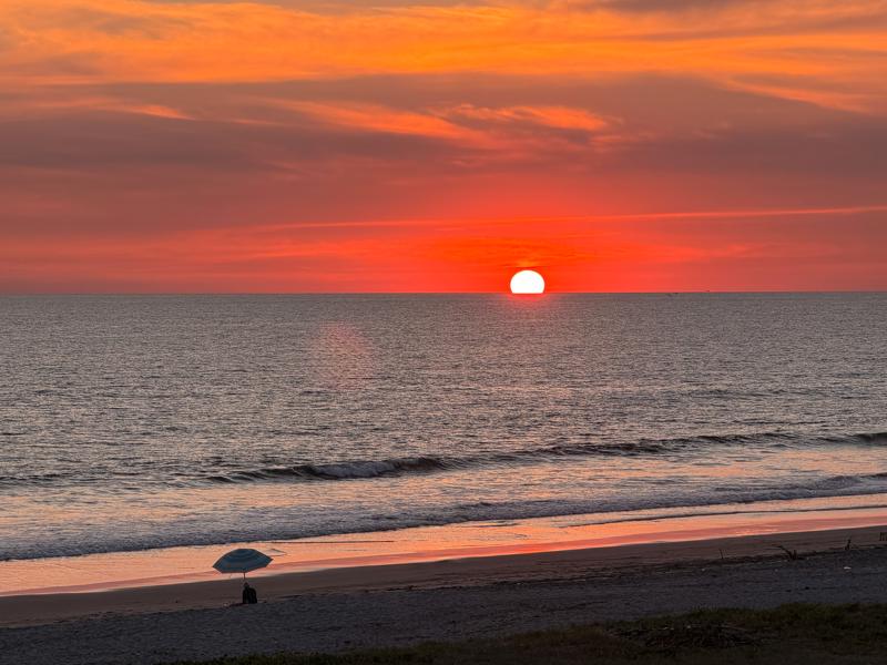 Sunset on our last night