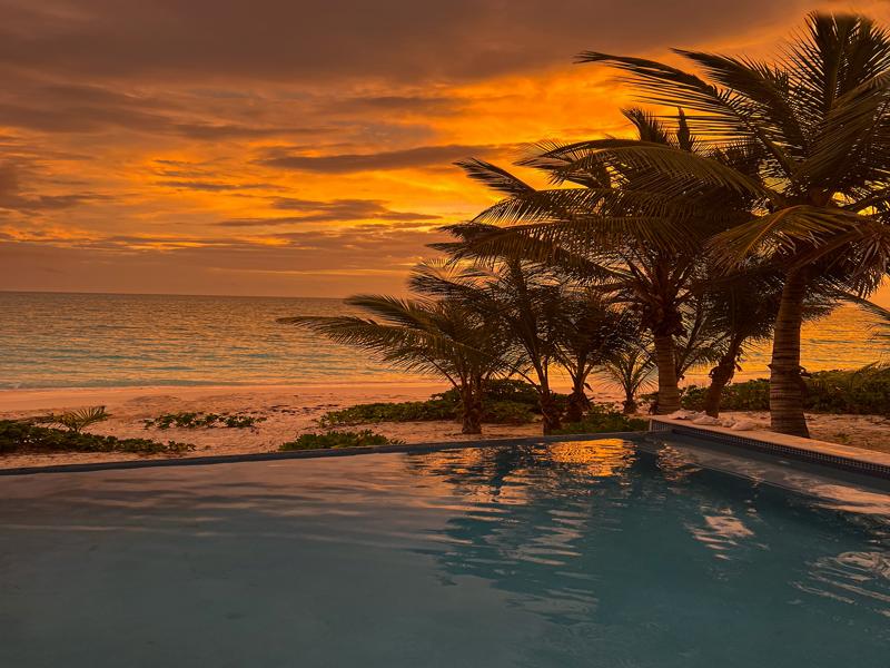 Sunrise before our boat trip