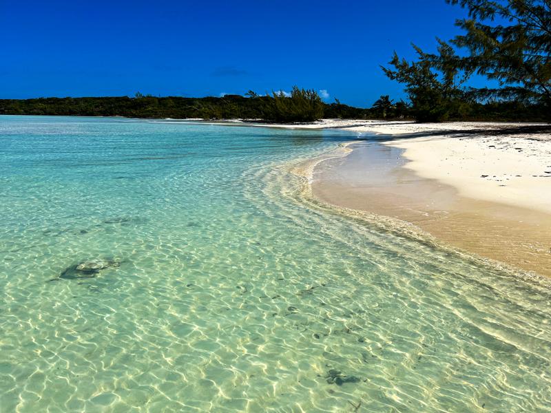 Exuma Point Beach at high tide