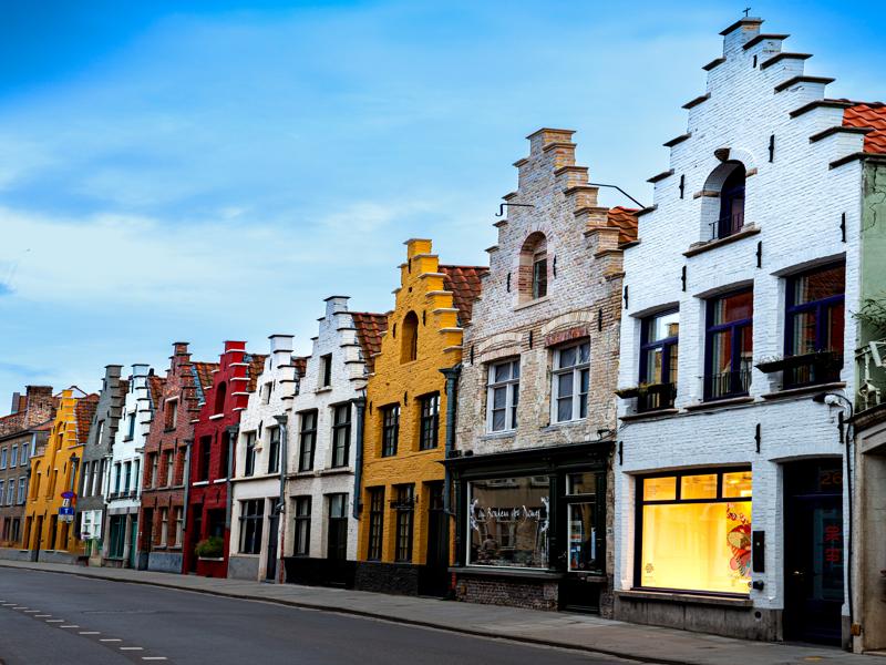 We loved the colorful homes