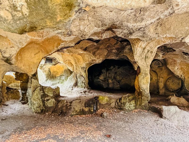 Man made cave near the end