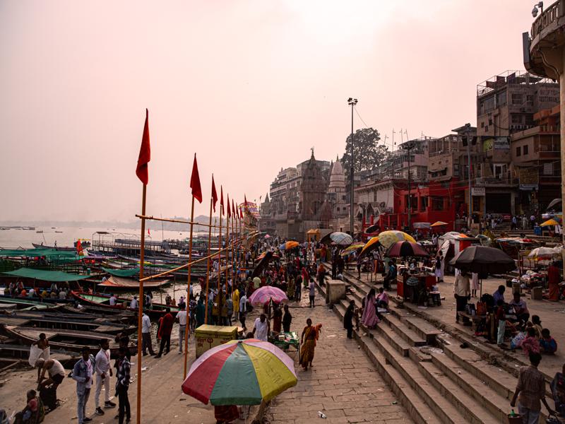 Busy afternoon on the Ganges