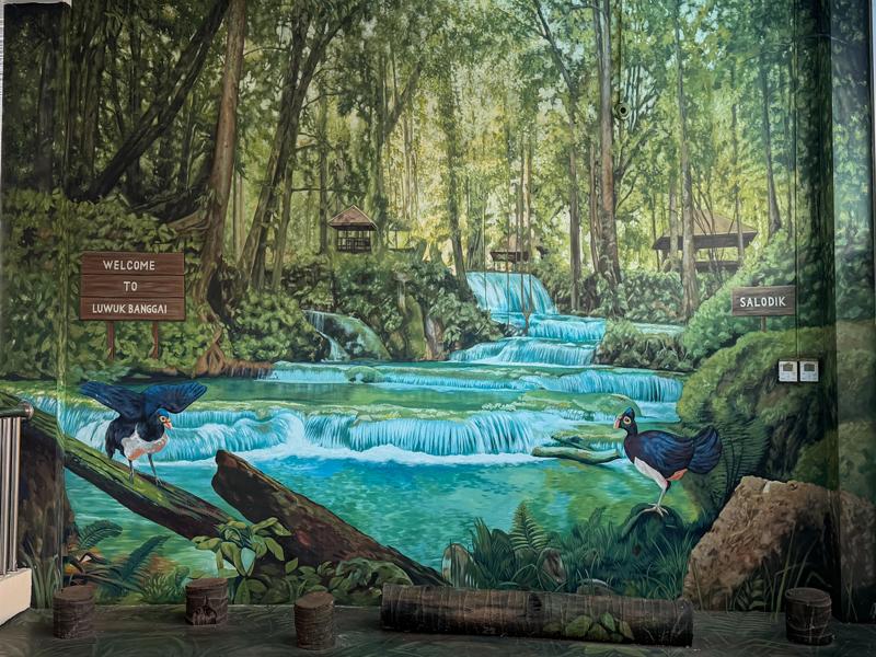 Mural in the airport