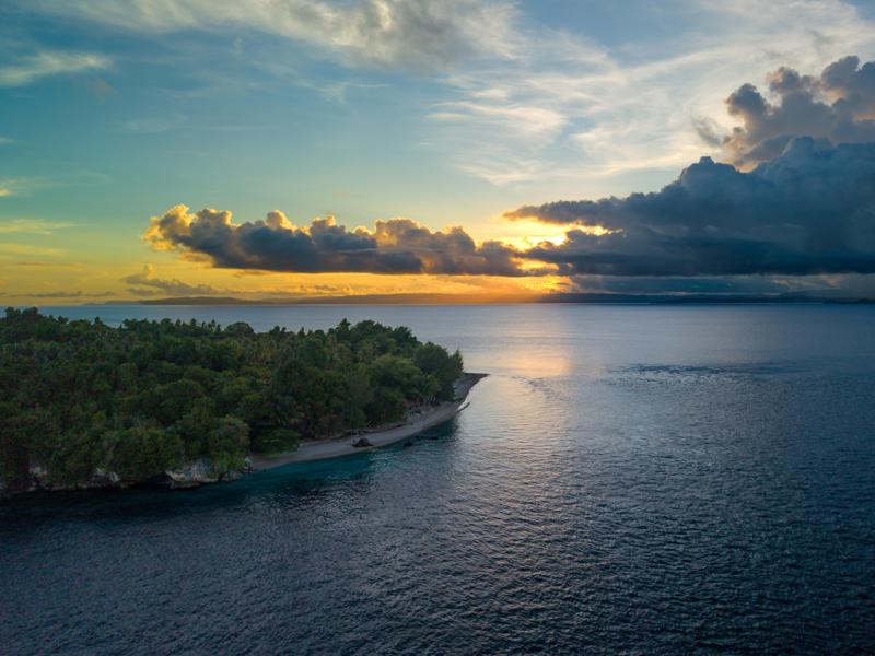 Sunset on the island