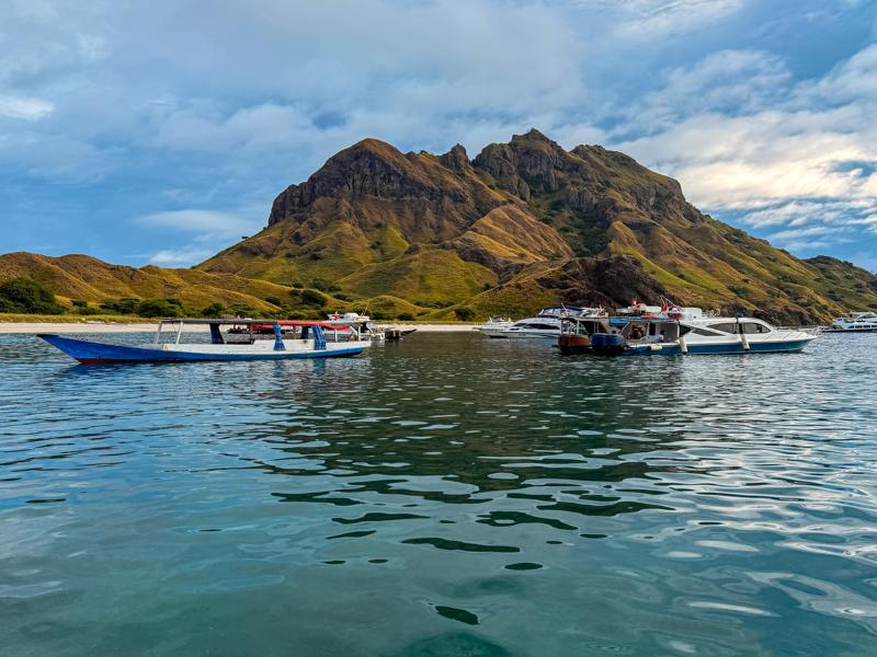 Landing at Padar island