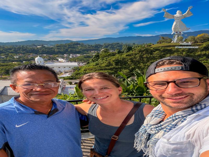 Our taxi driver brought us to the lookout