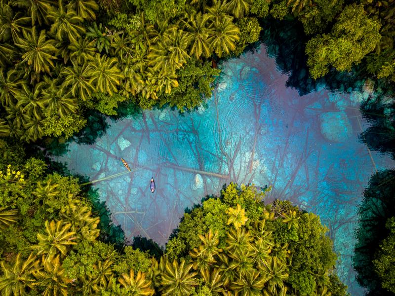 Paisu Pok lake from the drone