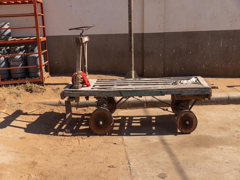 Lots of time spent driving means lots of car pics.  These carts are used to transport lots of thing