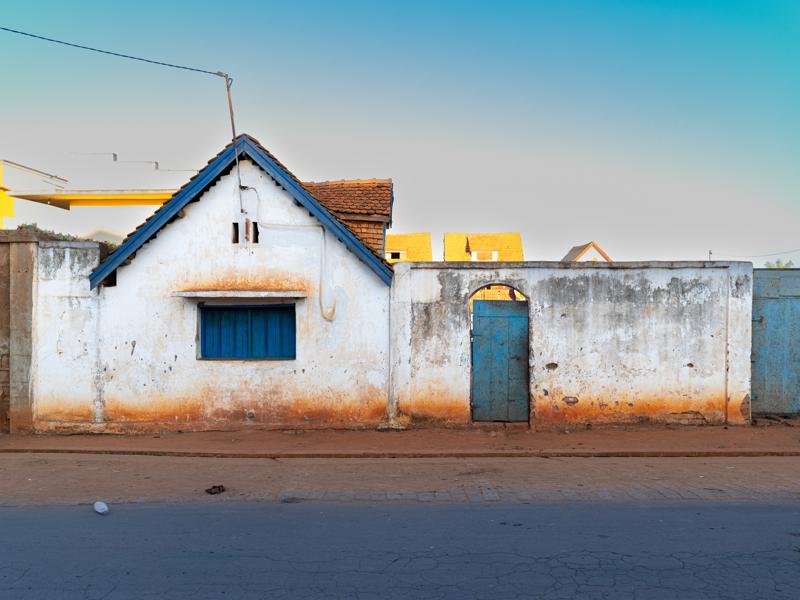 Ambalavao door at sunset