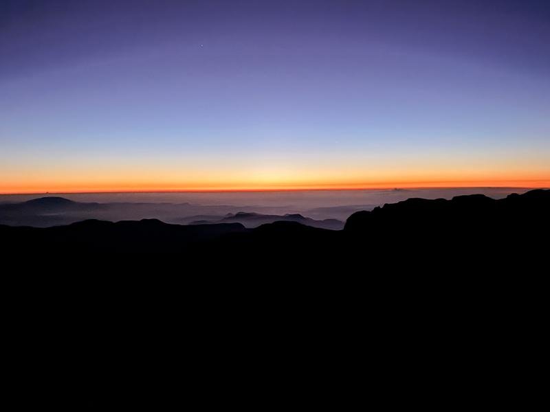 We made it to the top just as the sun was starting to come up