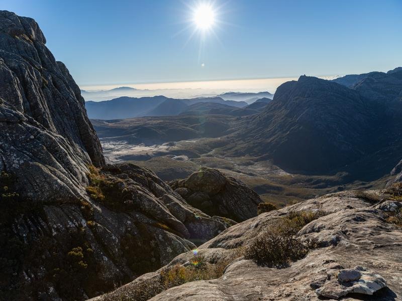 Looking back down toward our campsite