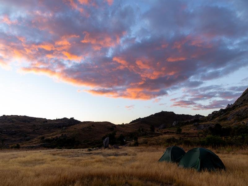 Sunset at the campsite
