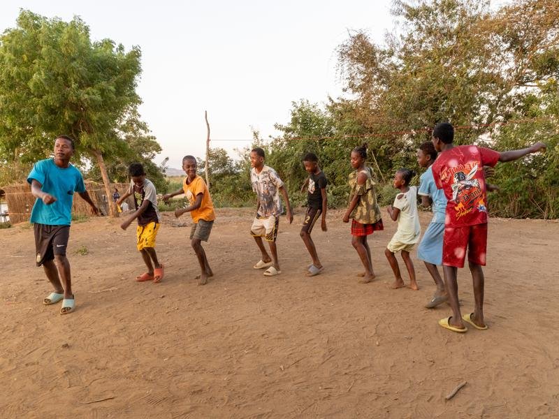 We were invited by some kids to see their dance club perform