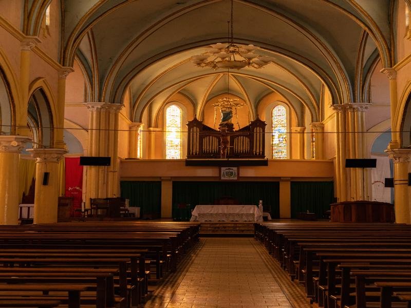 Inside the cathedral