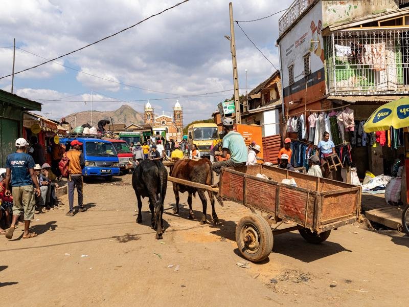 On the way out of Antsirabe